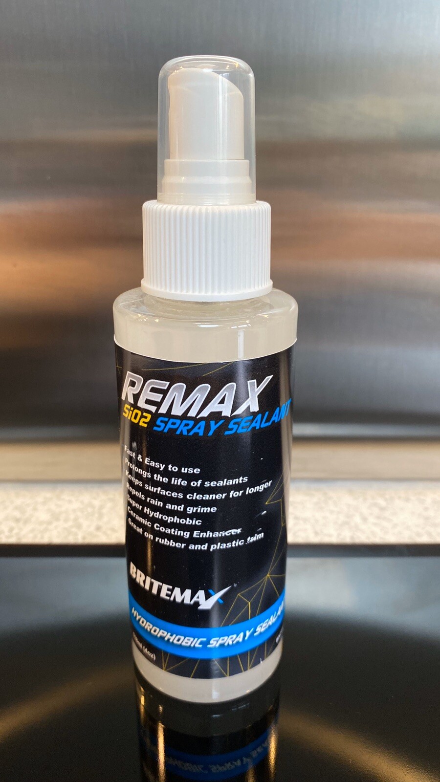 Britemax Remax Si02 ceramic Spray Sealant 118ml 4oz – Great on rubber & plastic