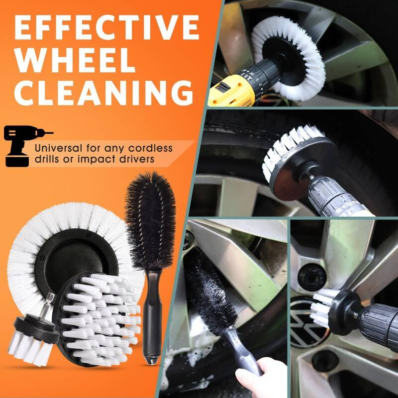 Car Cleaning Kit 25pcs Ultimate Car Wash Kit With Attachments Brushes, Cloths
