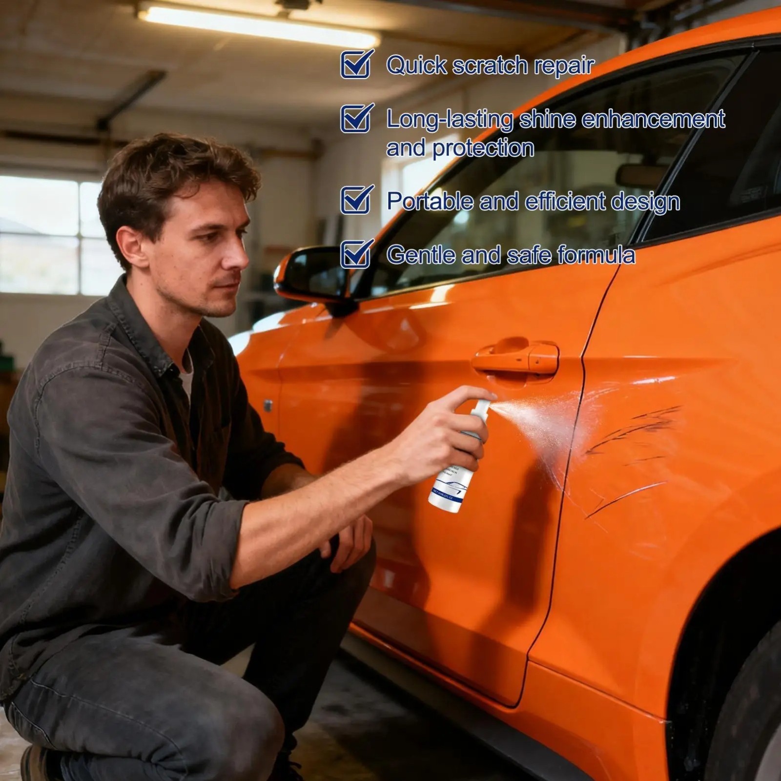 Car Scratch Care Spray, Car Scratch Remover, Scratches in The P丨US