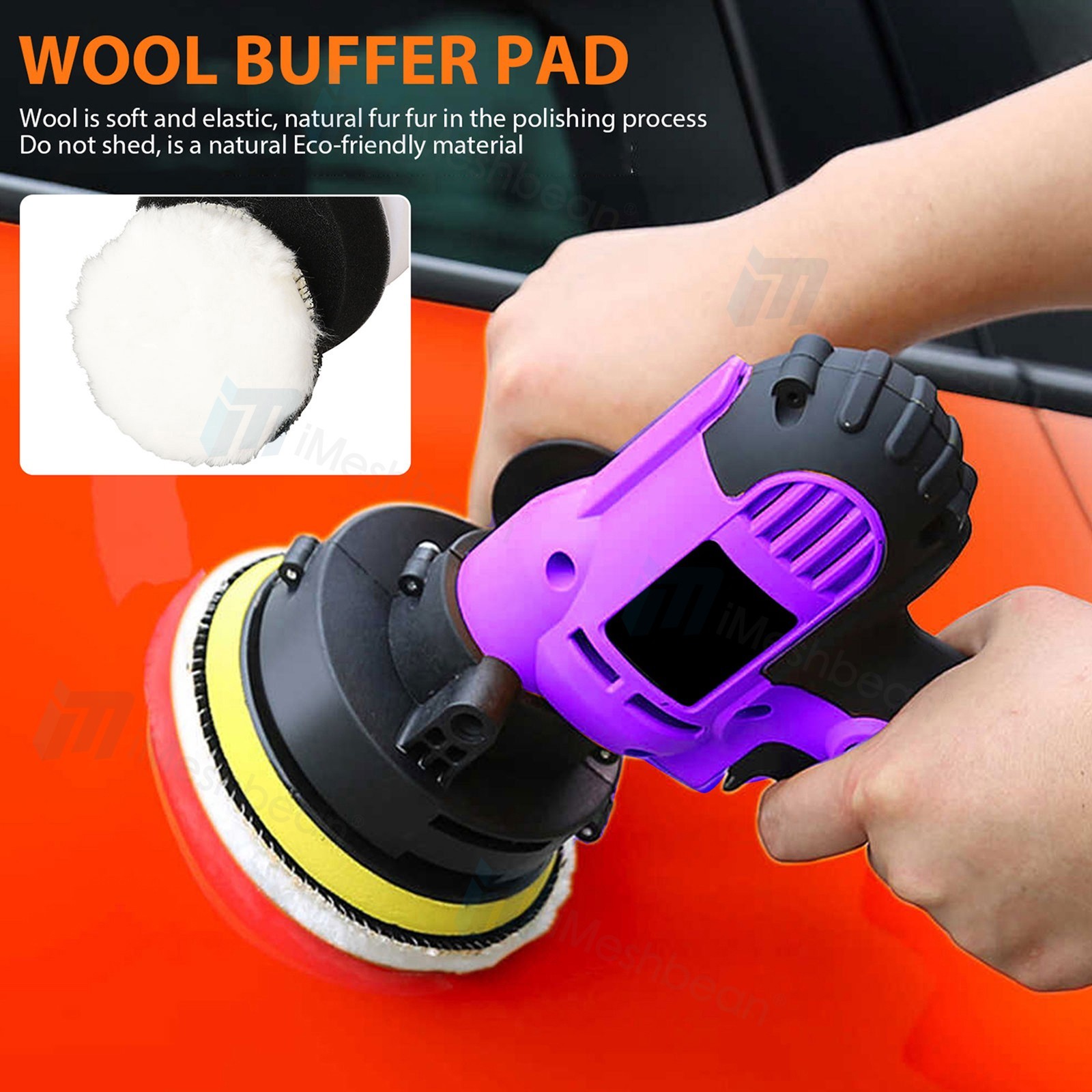 Car Buffing Pads Polishing Sponge Buffer Set Waxing Foam Polisher Kit for Drill