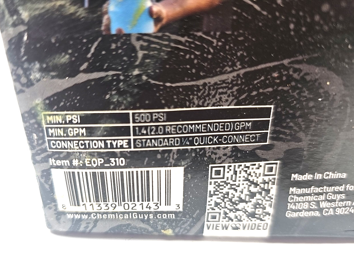 Chemical Guys TORQ Max Foam 8 Professional Foam soap Cannon automobile detailer