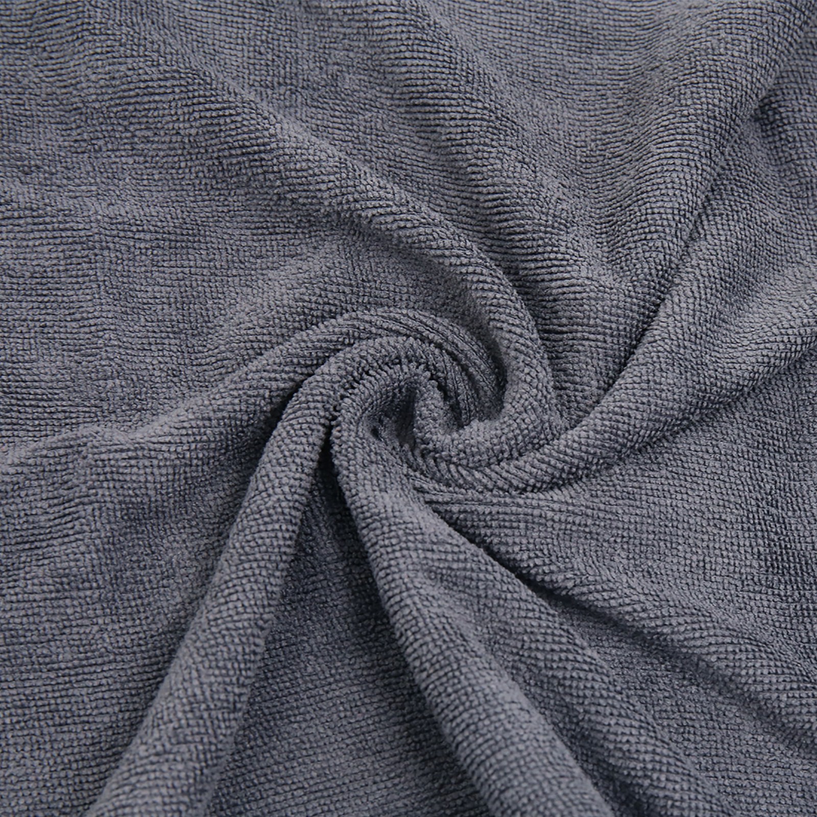 65x33cm 250GSM Microfiber Towel Cleaning Cloths for Car Washing Gray Item of 3