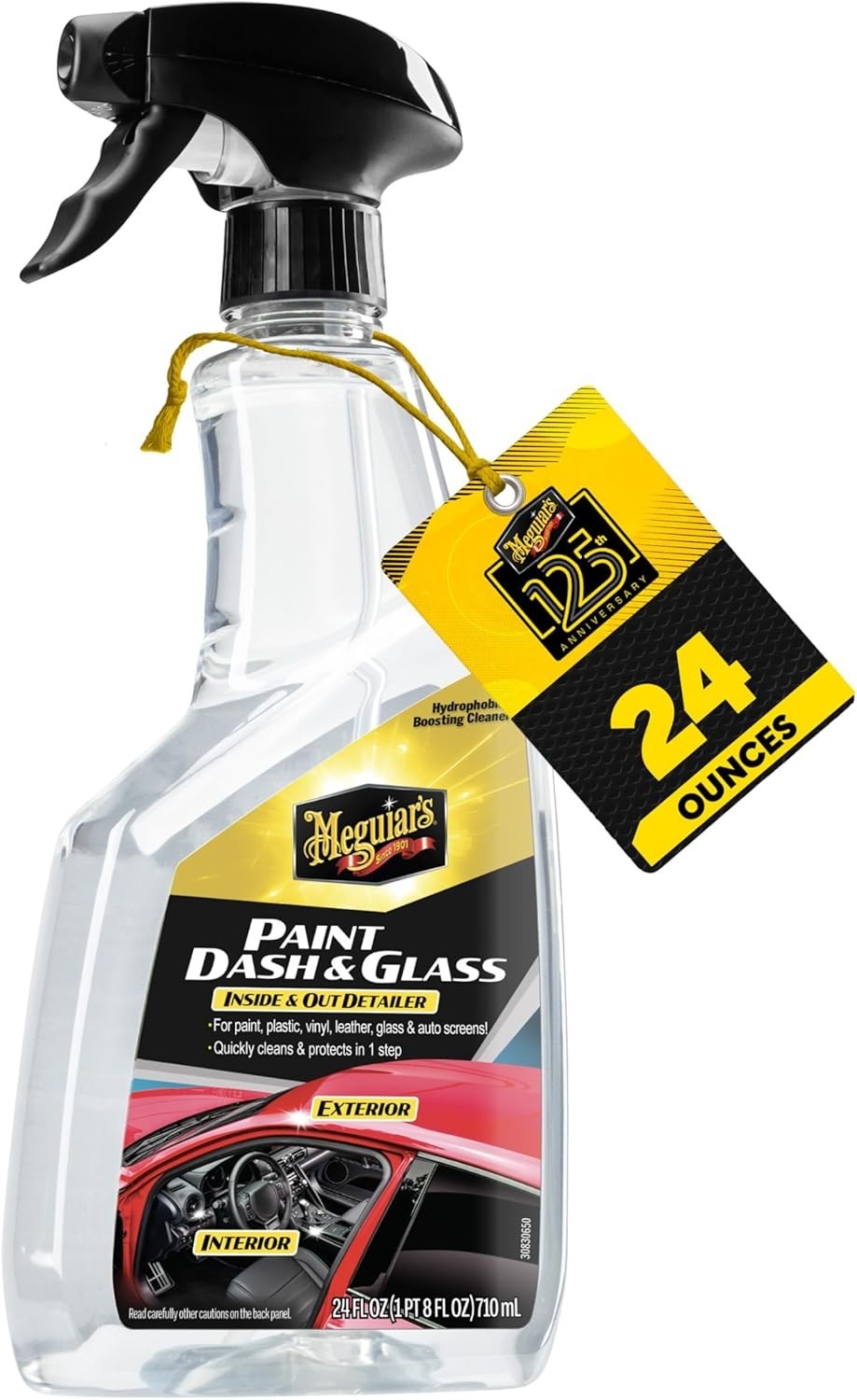 Quick & Easy 24 Oz Car Detailer – Streak-Free Hydrophobic Shine for All Surfaces