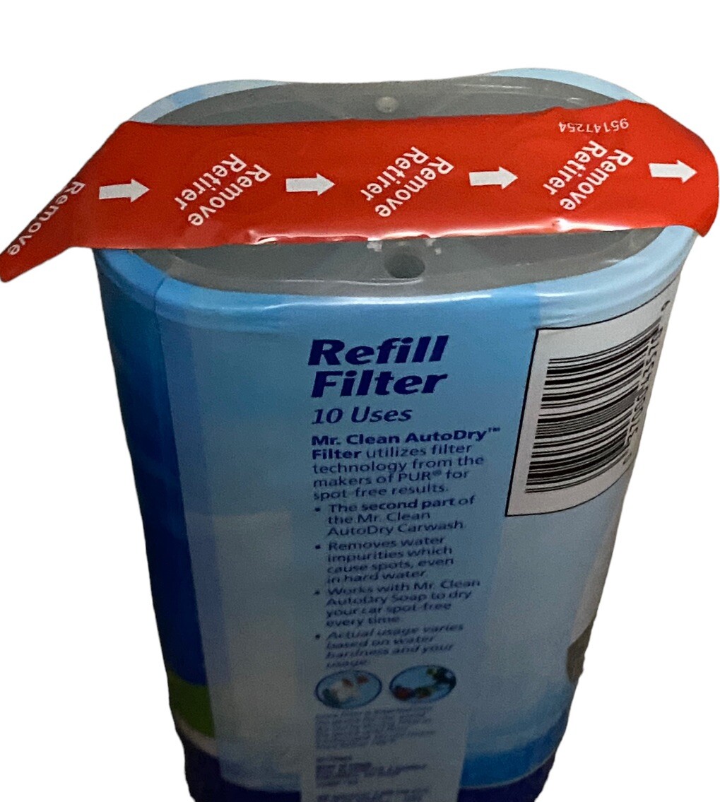 Mr Clean AutoDry CarWash New Refill Filter & Opened Refill Soap