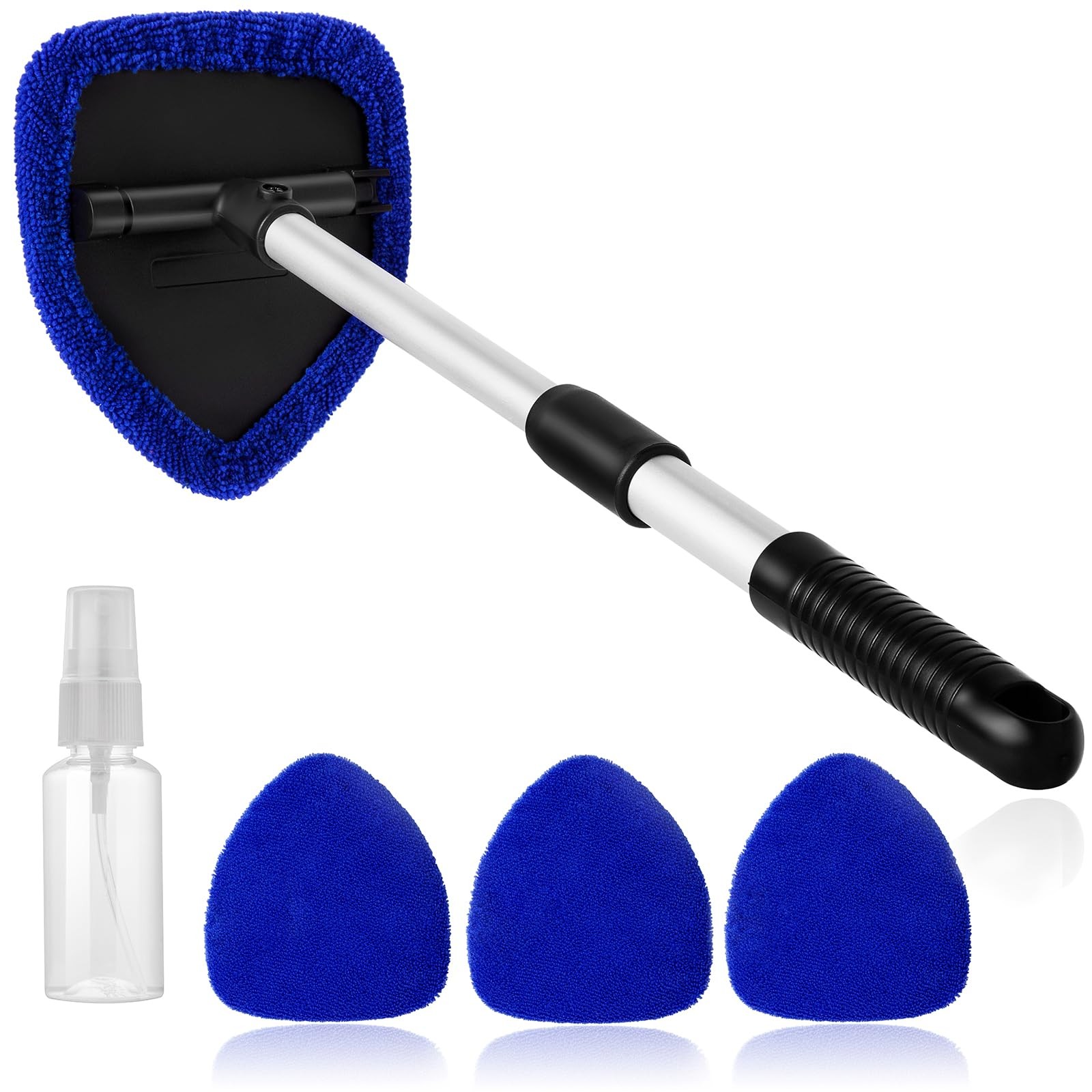 Qydipclin 11pcs Windshield Cleaner Tool, Car Window Cleaning Wash Kit Blue