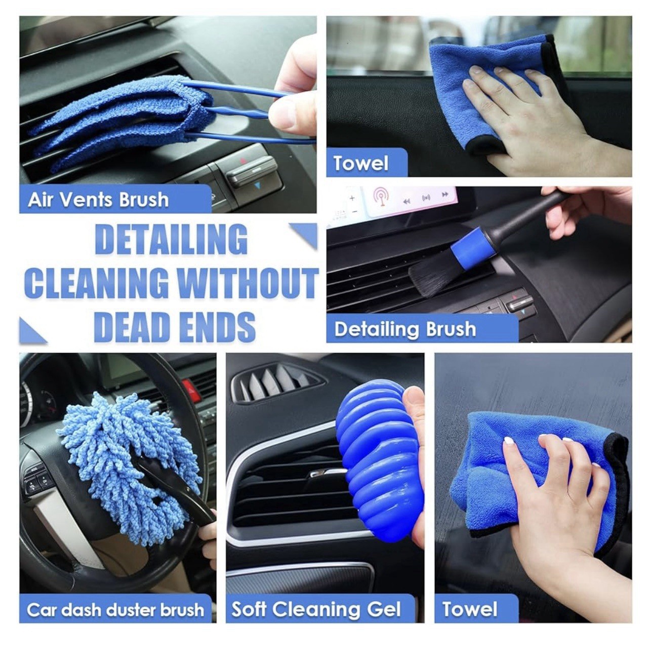 Viewsun 17piece Car Cleaning Kit With High Powered Hand Held Vacuum