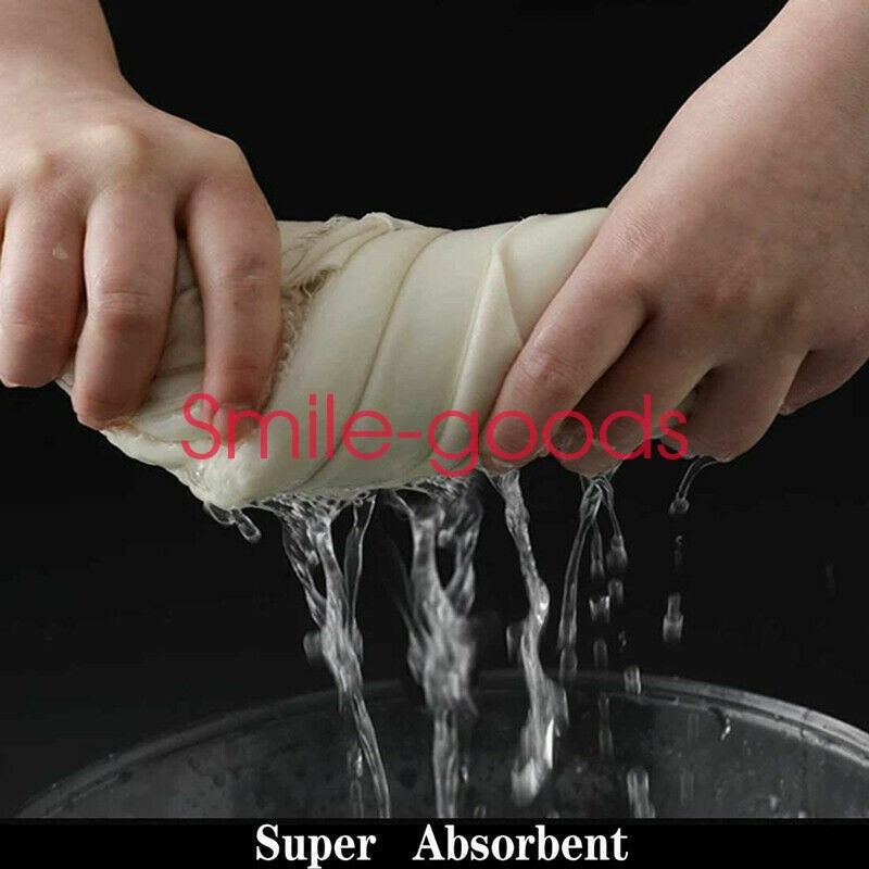 Large Natural Chamois Leather Car Cleaning Cloth Washing Absorbent Drying Towel