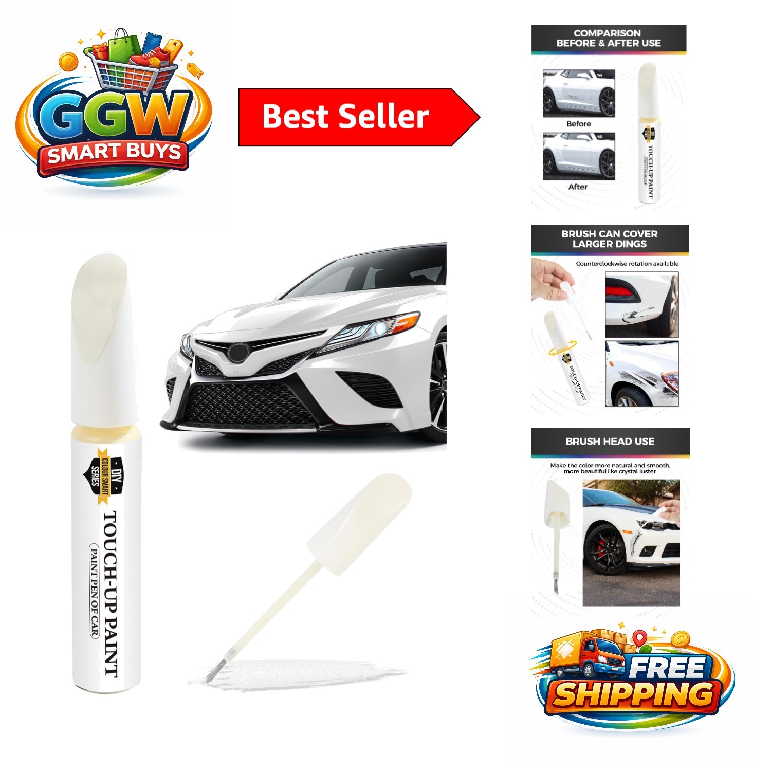Instant Car Scratch Repair Pen – Waterproof Touch Up Paint for Metal Surfaces