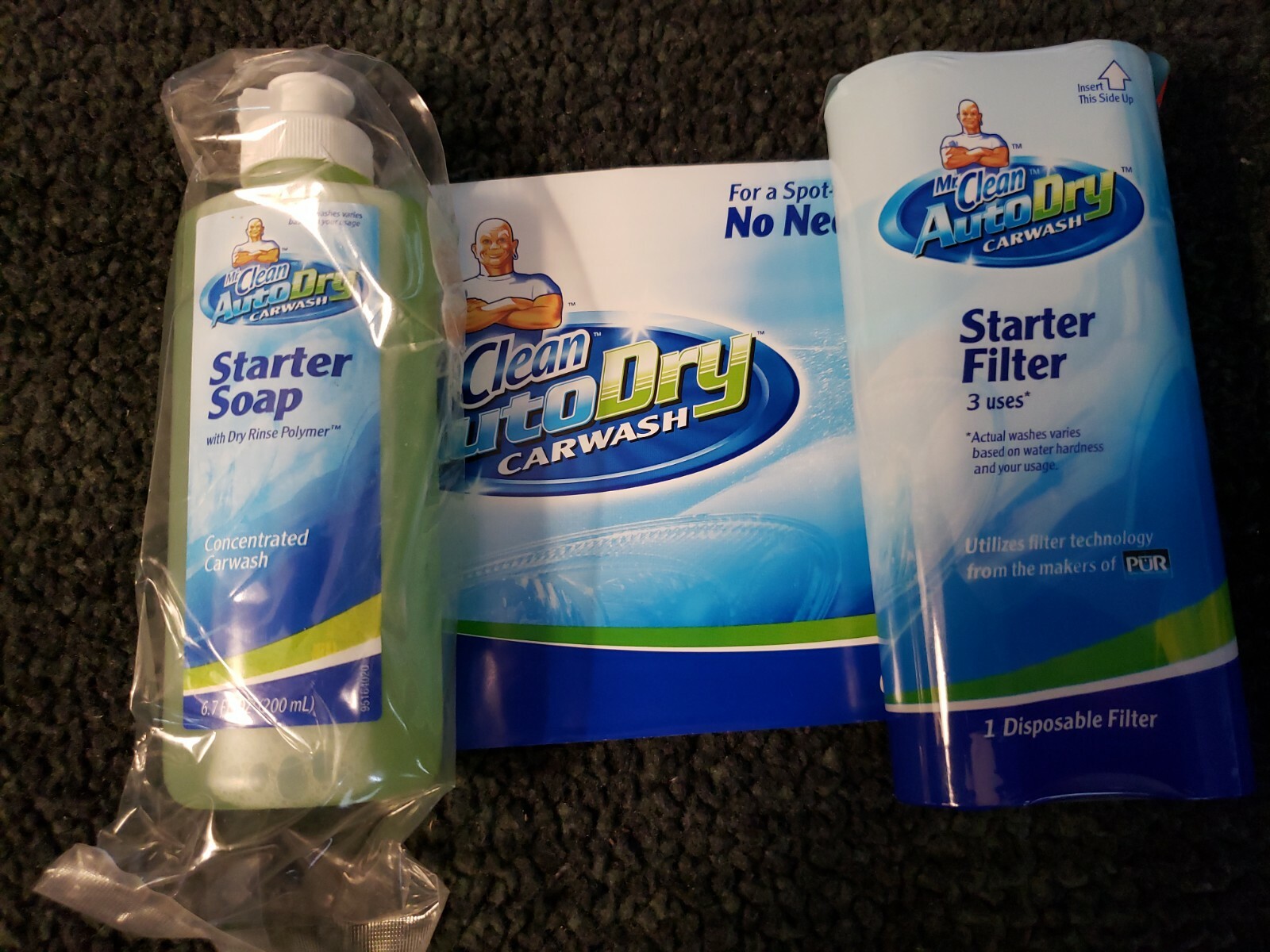 Mr Clean Auto Dry Carwash Starter Soap and Starter Filter