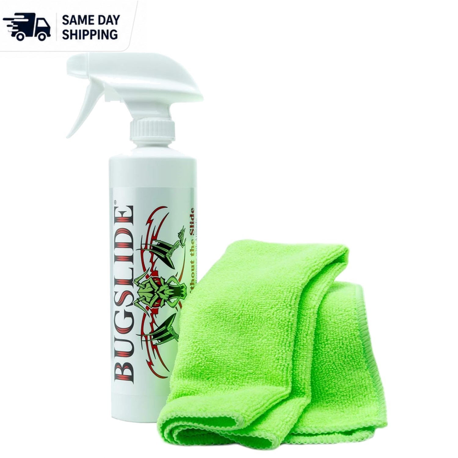 Non-Toxic 16 Oz Car Cleaner & Polisher – Effortless Shine with Microfiber Towel