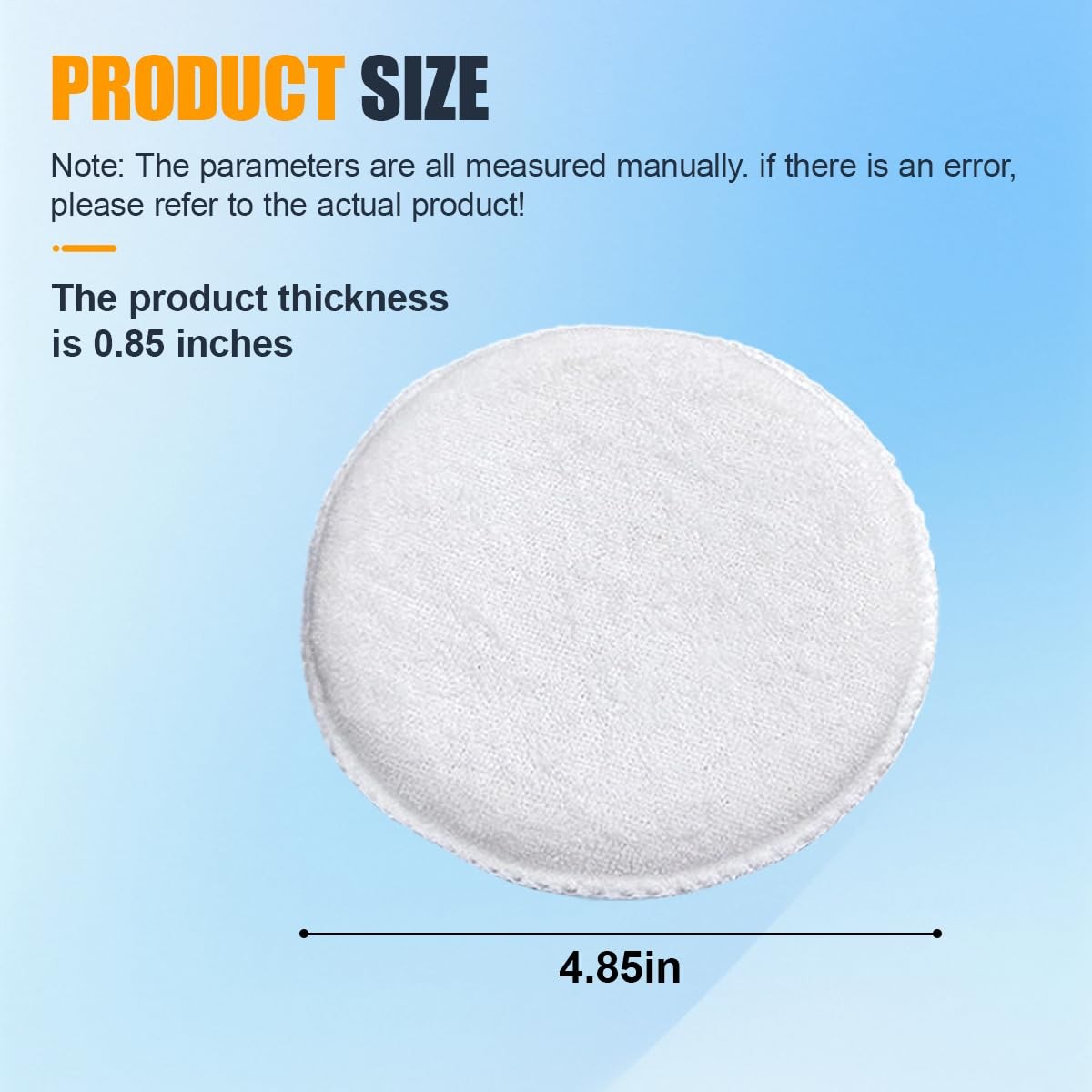 Tuxihapp Car Microfiber Wax Applicator Pad, Soft Auto Buffing & 4PCS, White