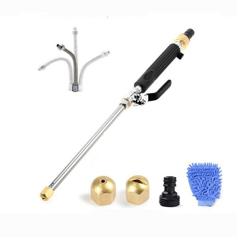Extendable Hydro Jet Wand – High Pressure Power Washer+Nozzles for Car & Window