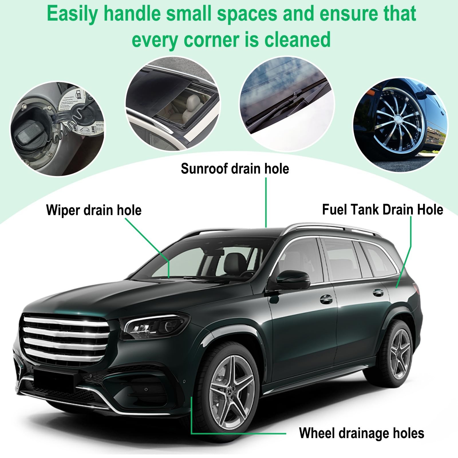 Auto Sunroof Drain Cleaning Tool, 120 Inch Flexible Tube 120