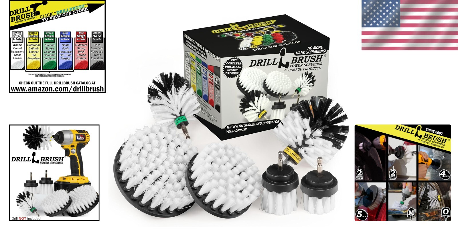 Power Scrubber Brush Kit for Cars & Motorcycles – Ultimate Detailing Solution