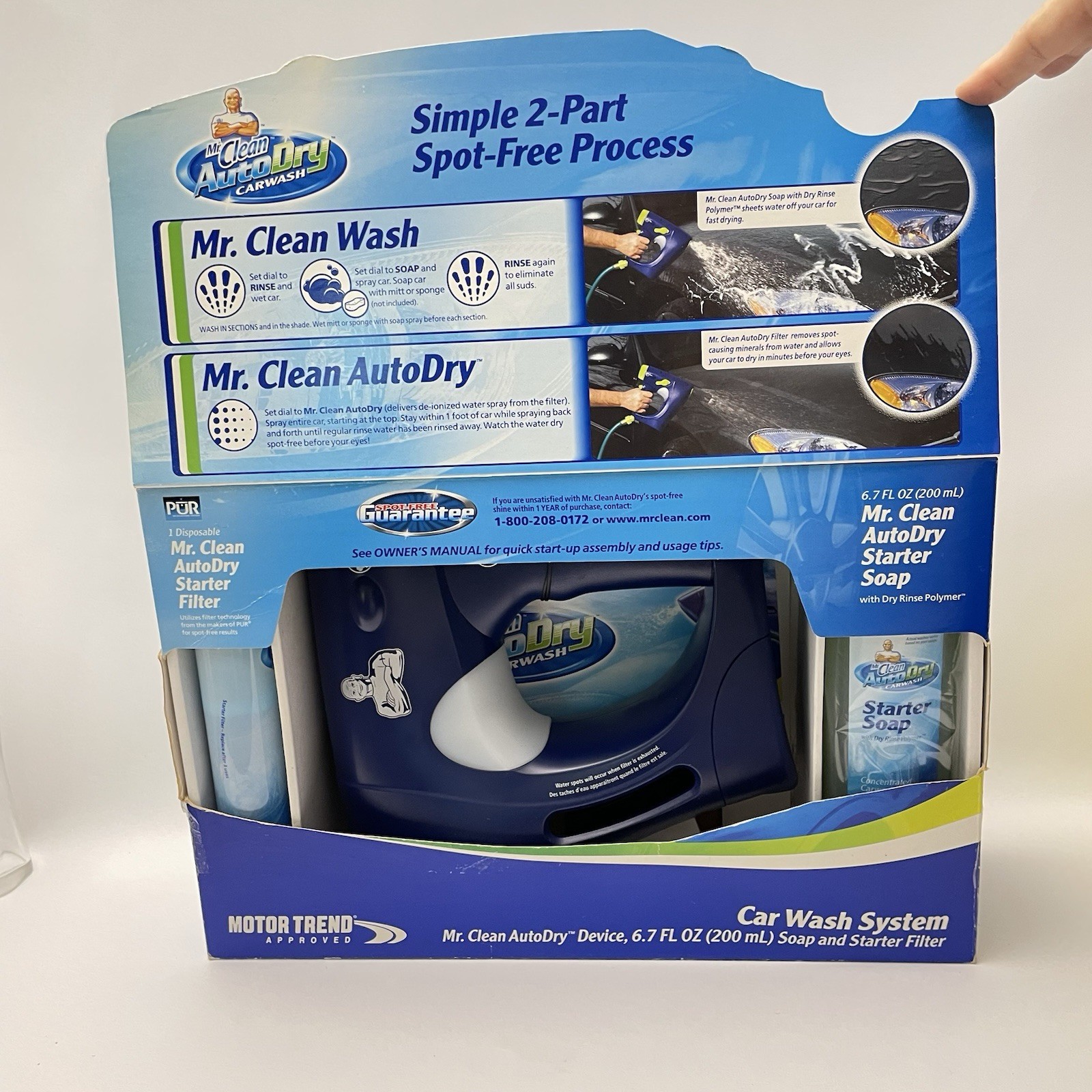 NEW Mr Clean Auto Dry Car Wash Spot-Free Clean Shine Spray Starter Kit NIB