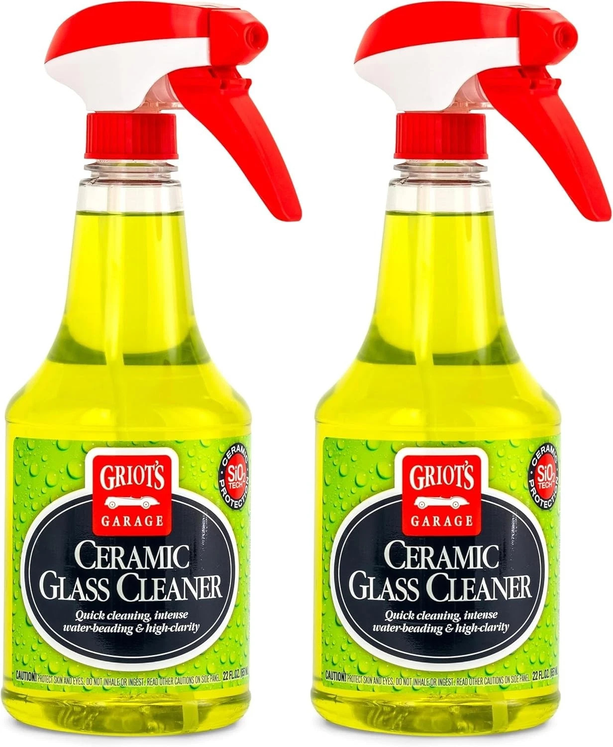 Griot’s Garage 10835 Ceramic Glass Cleaner 22oz (Pack of 22 Fl Oz 2)
