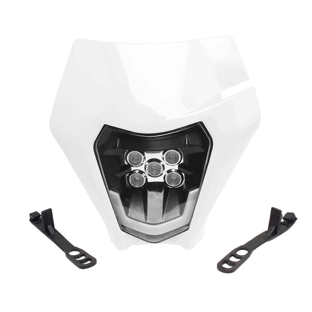 for KTM Headlight Plate LED Motorcycle Enduro Fairing EXC MX SX Wick Headlamp
