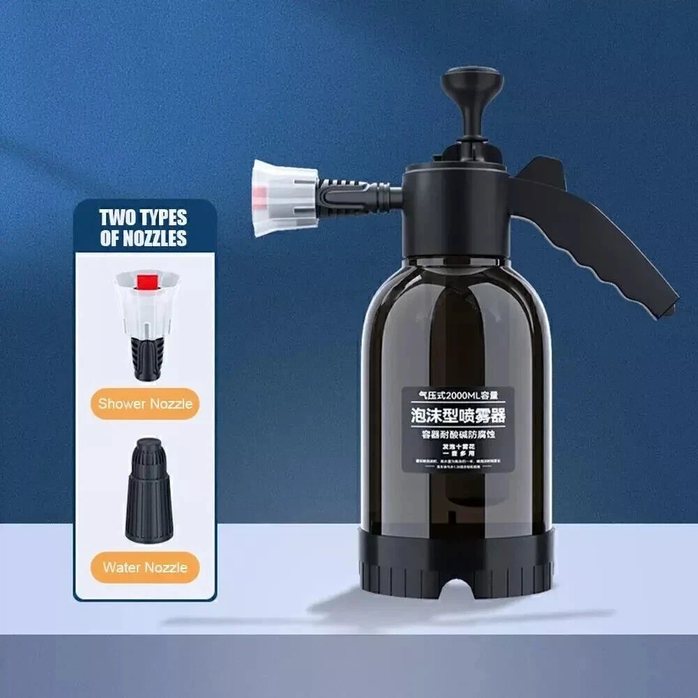 2L Car Wash Foam Sprayer Hand Held Pump Wash Spray Bottle Snow Foam Detailing UK