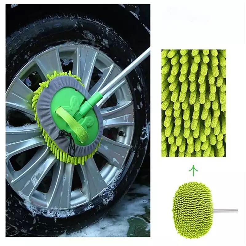 Microfiber Wax Auto Dust Car Wash Mop Cleaning Cleaner Brush Tool Telescoping
