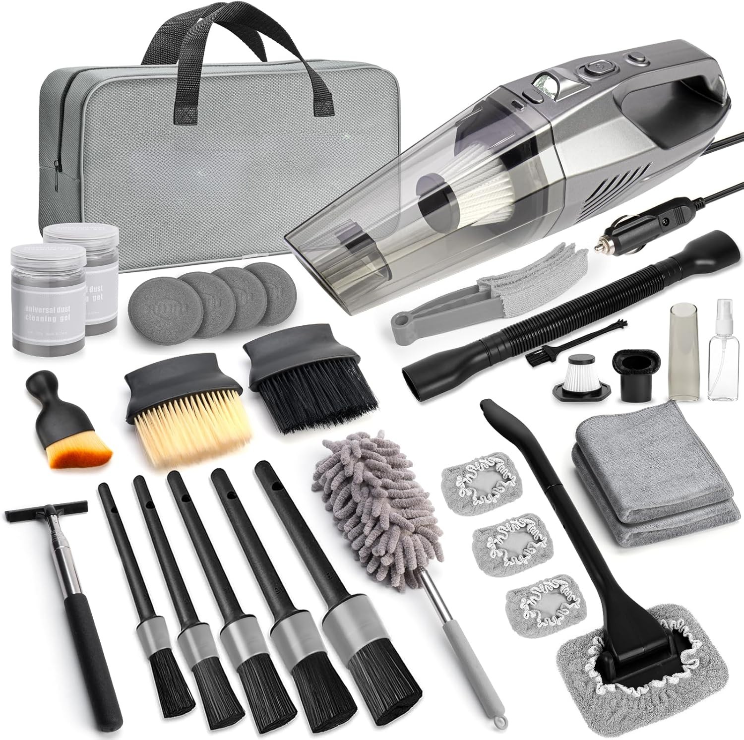 Car Cleaning Kit, Car Detailing Kit Interior Cleaner with High Power