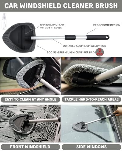 18Pcs Car Interior Detailing Kit – All-in-One Cleaning Tools for Windows, Vents