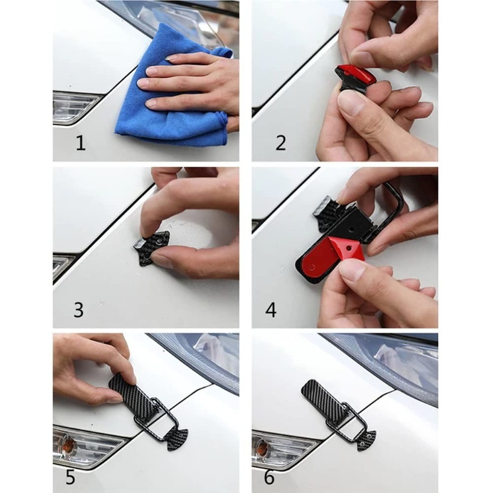Matte Black Fender Bumper Hood Quick Release Kit – Universal Fit for All Cars –