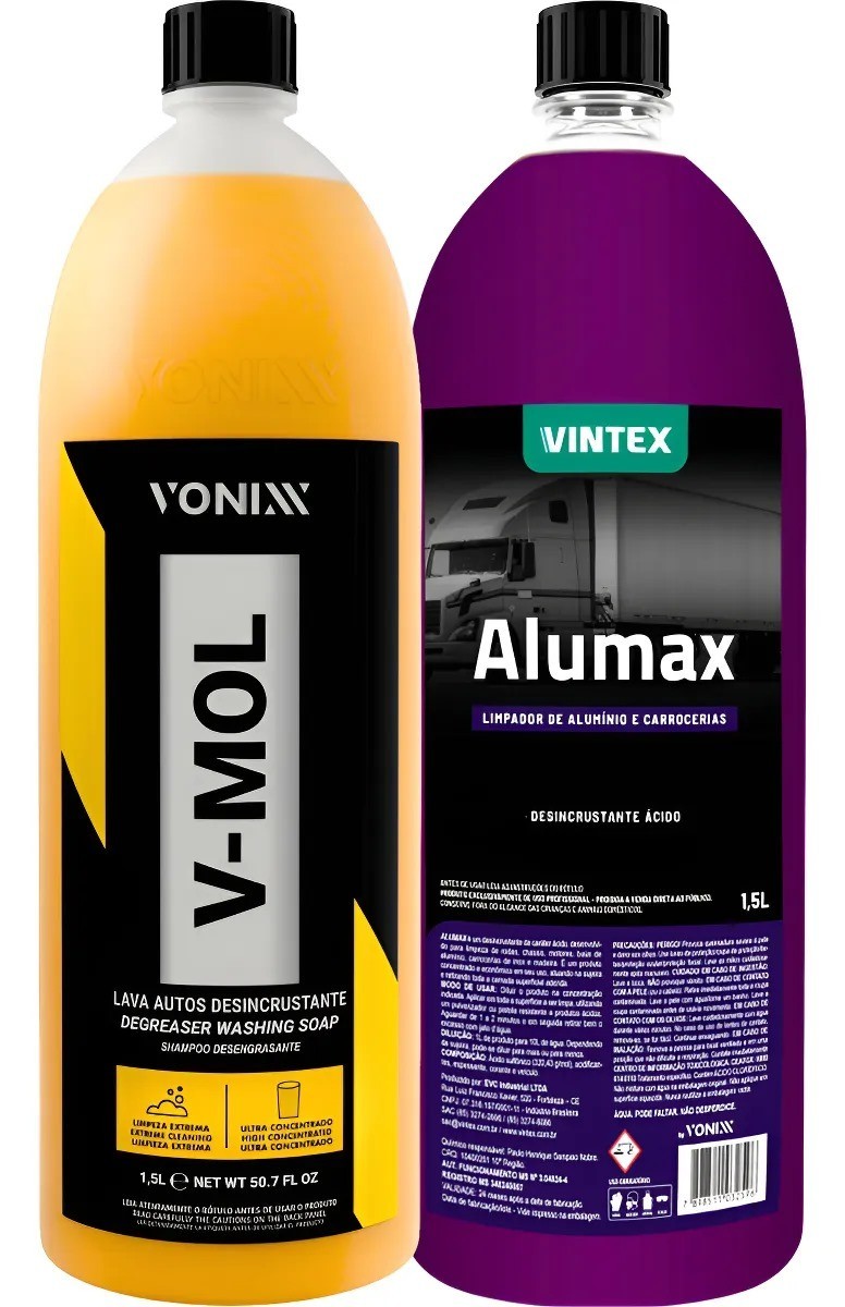 ALUMINUM CLEANER ALUMAX 1.5 LITERS + V-MOL 1.5 LITERS/Viintex Vonix