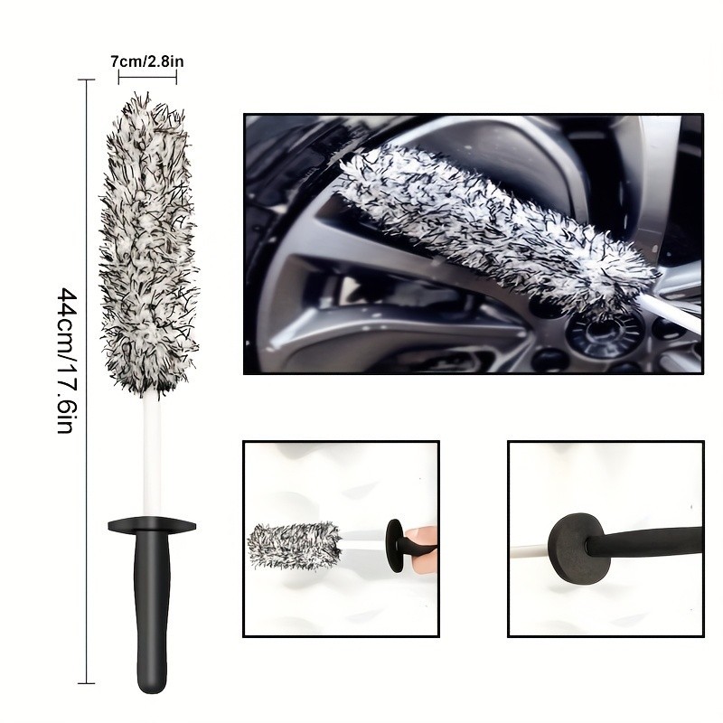 Car Wheel Rim Cleaning Brush – Soft Bristles for Deep Wheel Cleaning