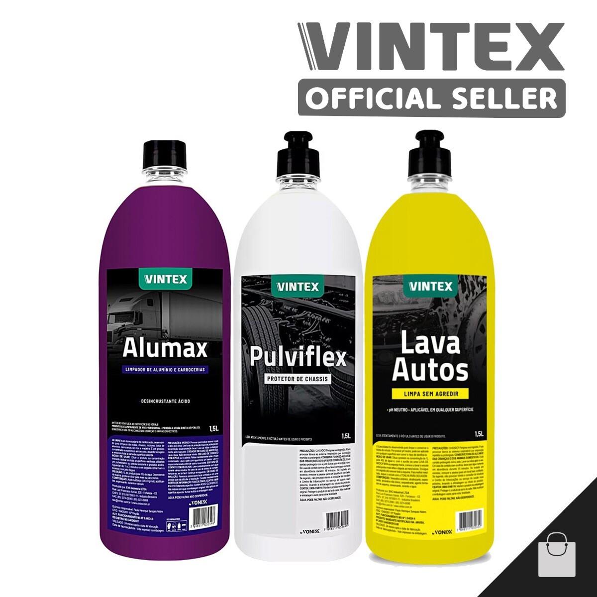 Vintex Alumax Pulviflex Lava Autos Automotive Cleaner Car Maintenance Kit Vonixx