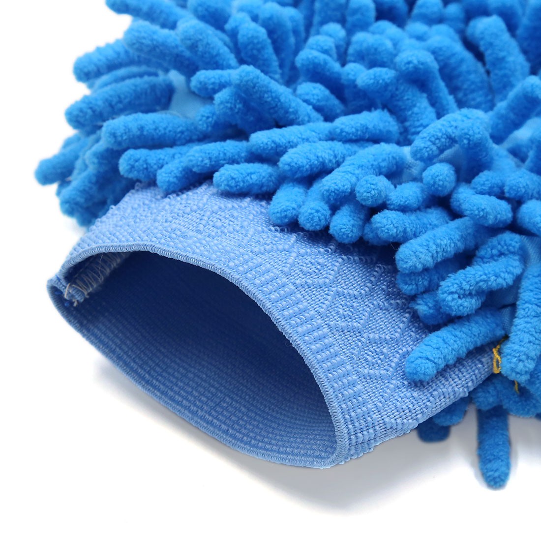 Universal Blue Chenille Washing Cleaning Gloves Mittens for Home Car Vehicle