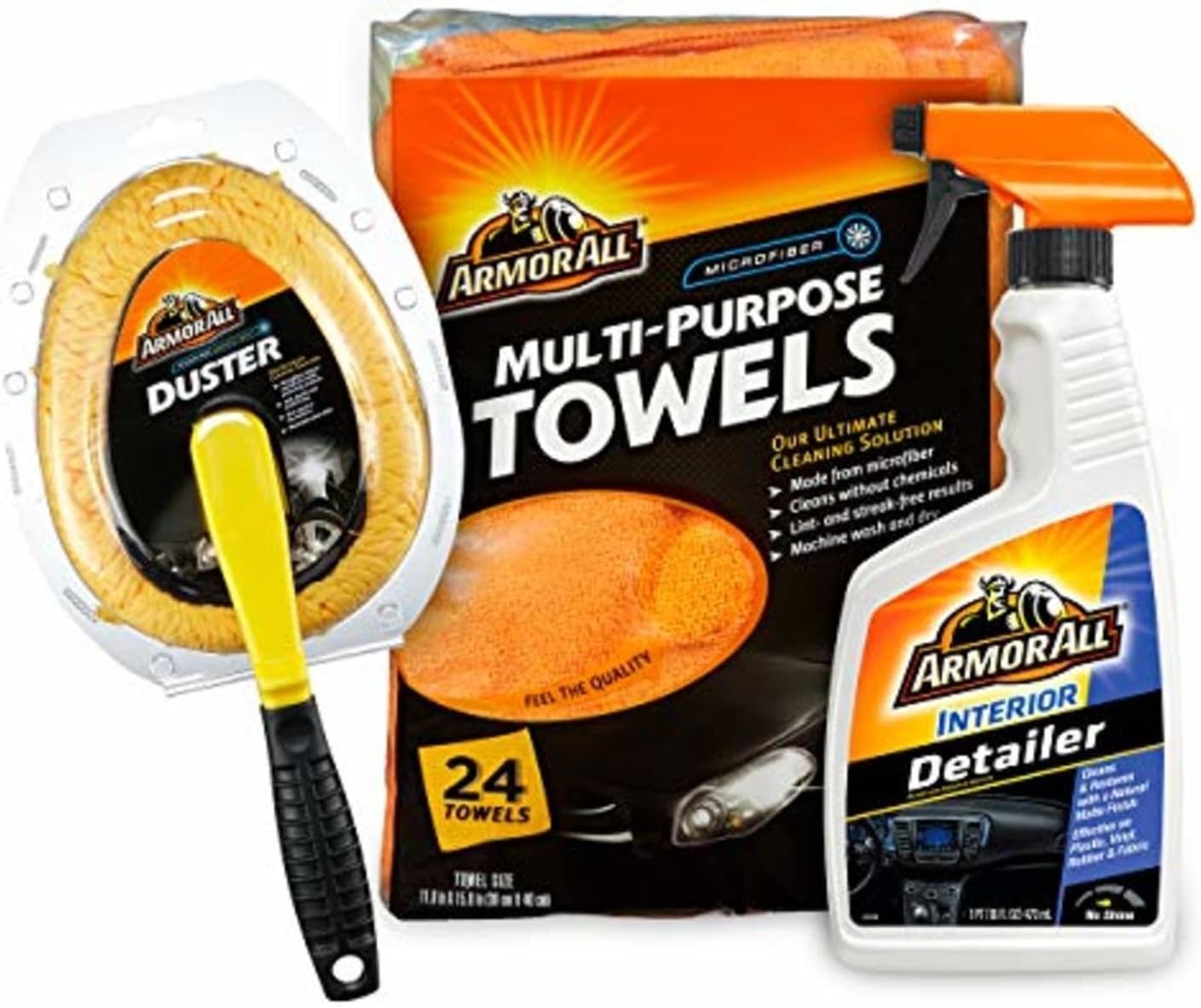 Ultimate Car Interior Cleaning Kit: Detailer Spray & Microfiber Towels, 16 Fl Oz