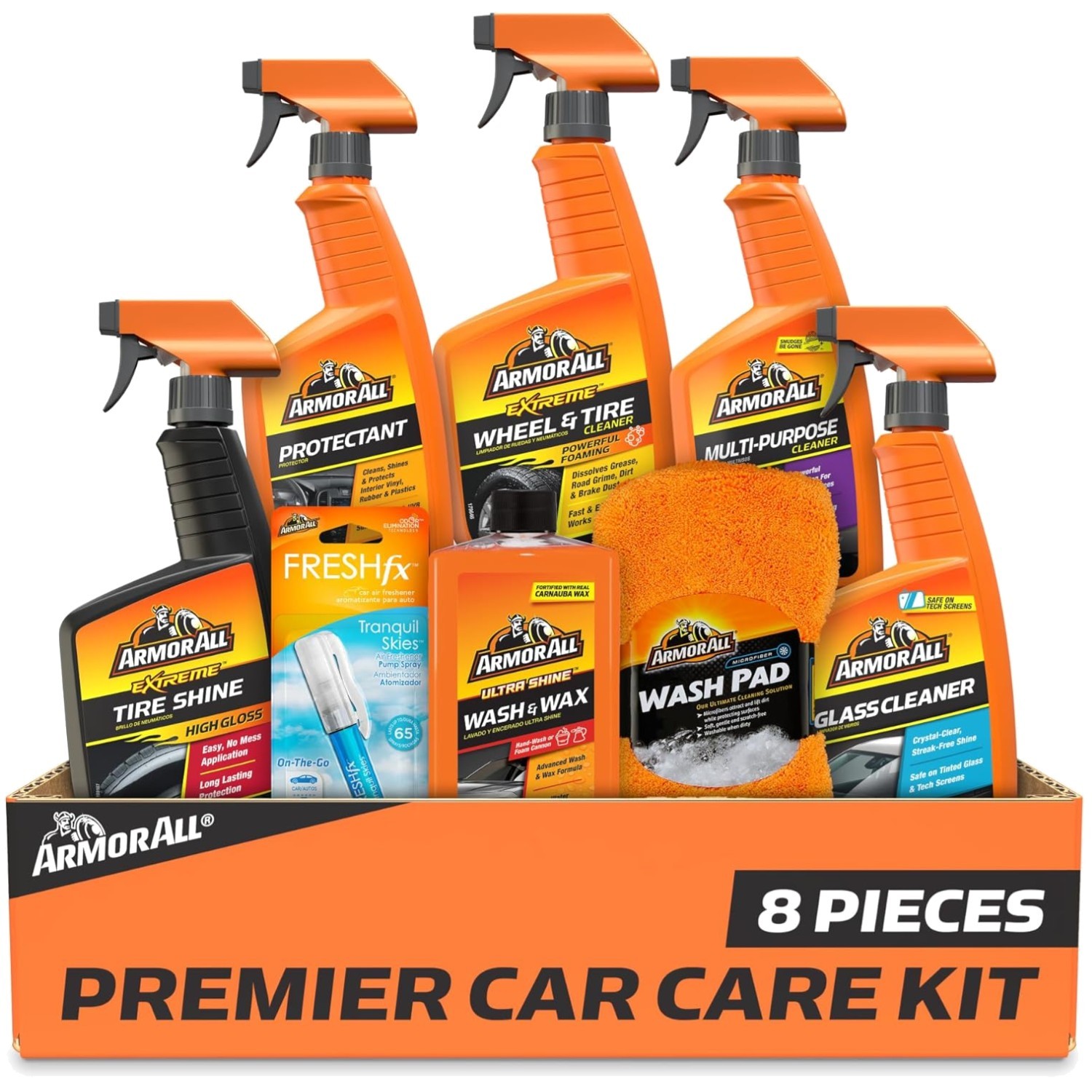 Ultimate Car Cleaning Set: Wax, Protectant, Cleaner