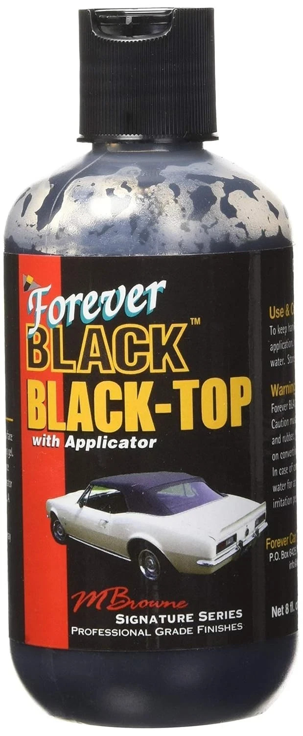 Forever Black Black-Top Gel with Applicator Black Convertible Top Dye PACK OF 2