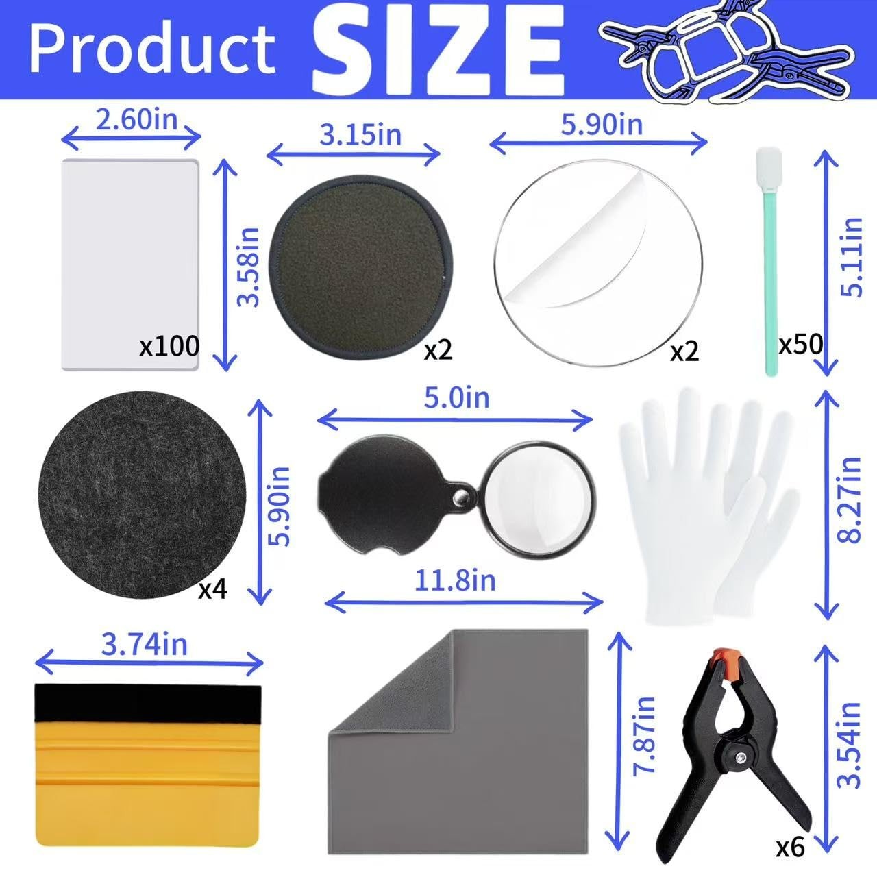 20 Pcs Trading Card Cleaning Care Tool Accessory Kit Card Flattening Tool wi…