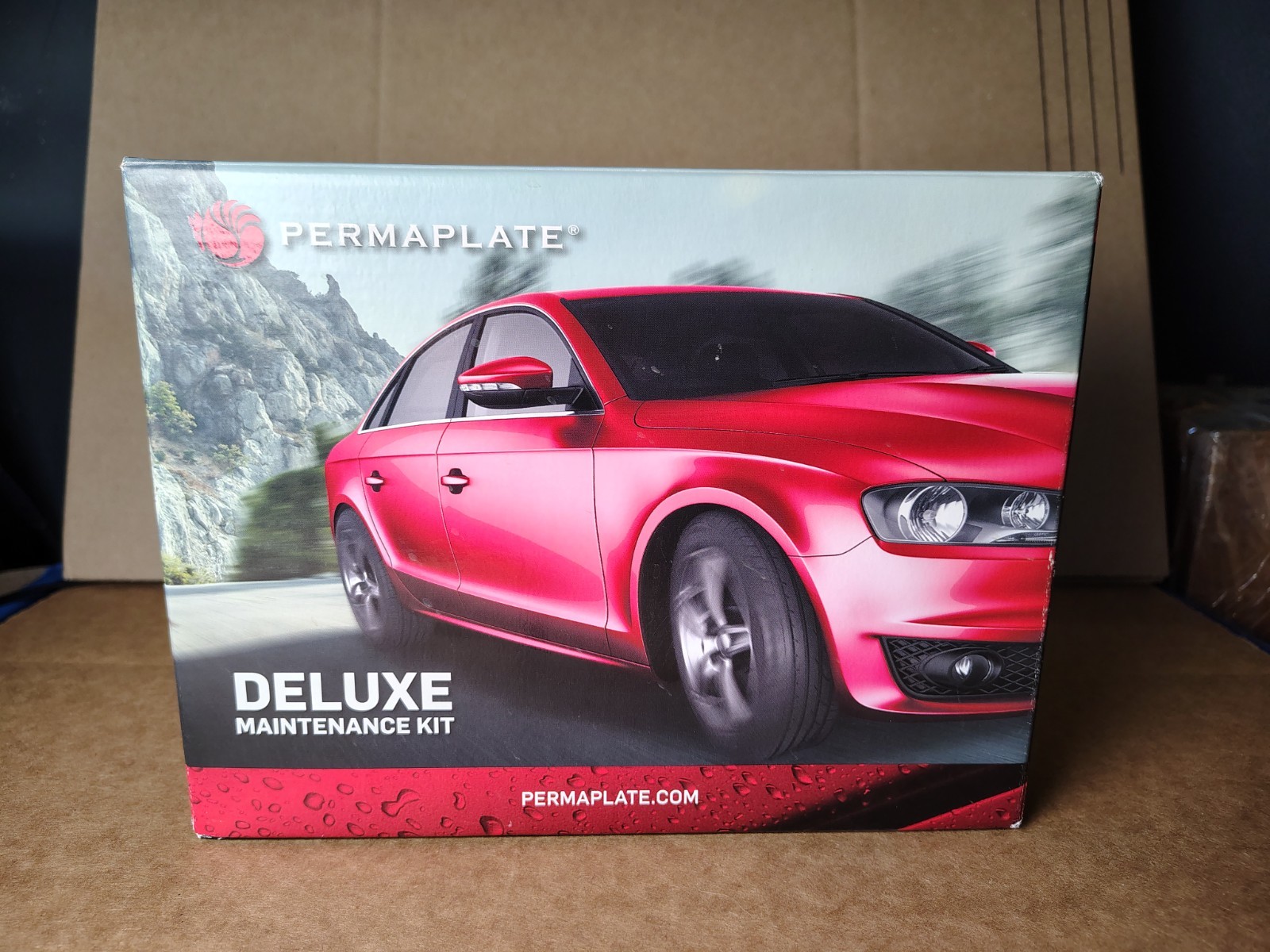 PERMAPLATE DELUXE MAINTENANCE KIT CAR FOR CLEANING DETAILING 4 BOTTLE SET