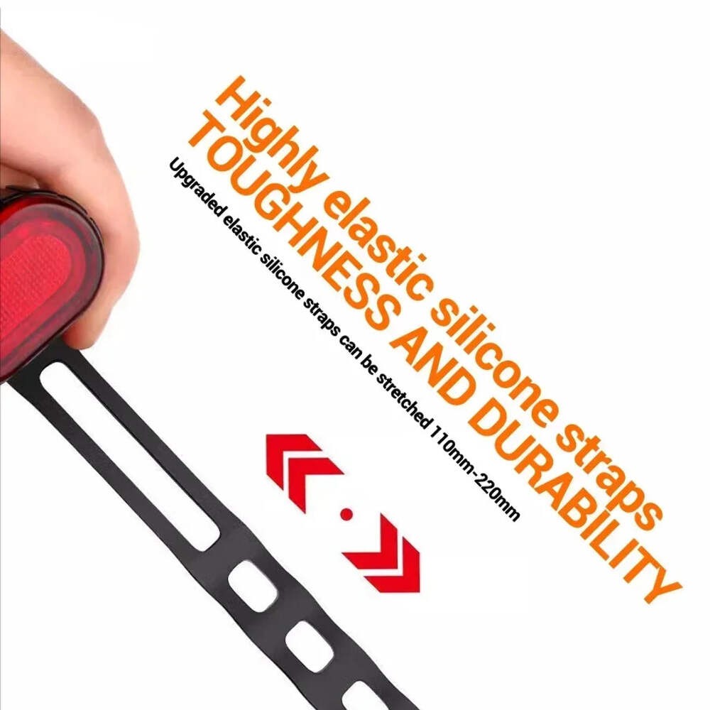 Cycling Bicycle Front Rear Light Set Bike Type C Rechargeable Flashlight