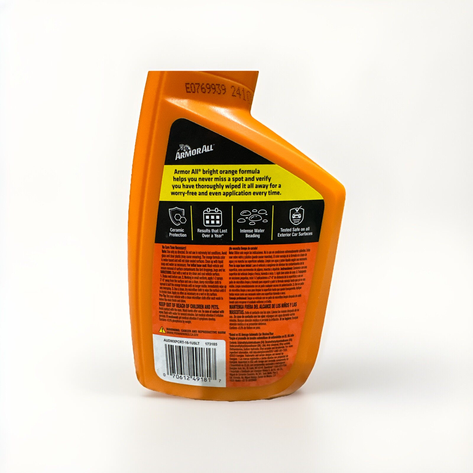 Armor All Extreme Shield Ceramic Wax, Color Changing, 16 Fl Oz Spray Bottle