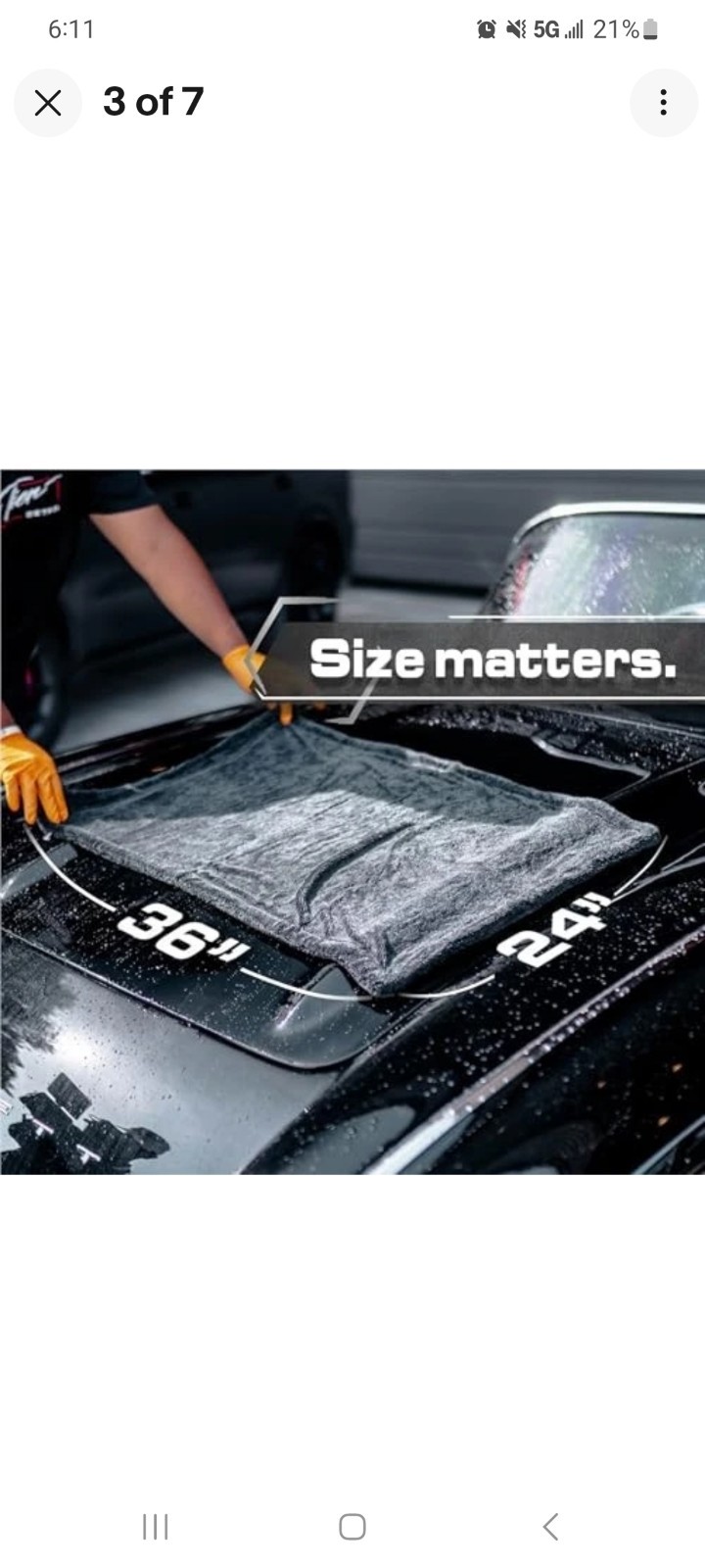 Blackline Drying Towel #1 Rated Car Drying Towel for Car Detailing, Streak-Free