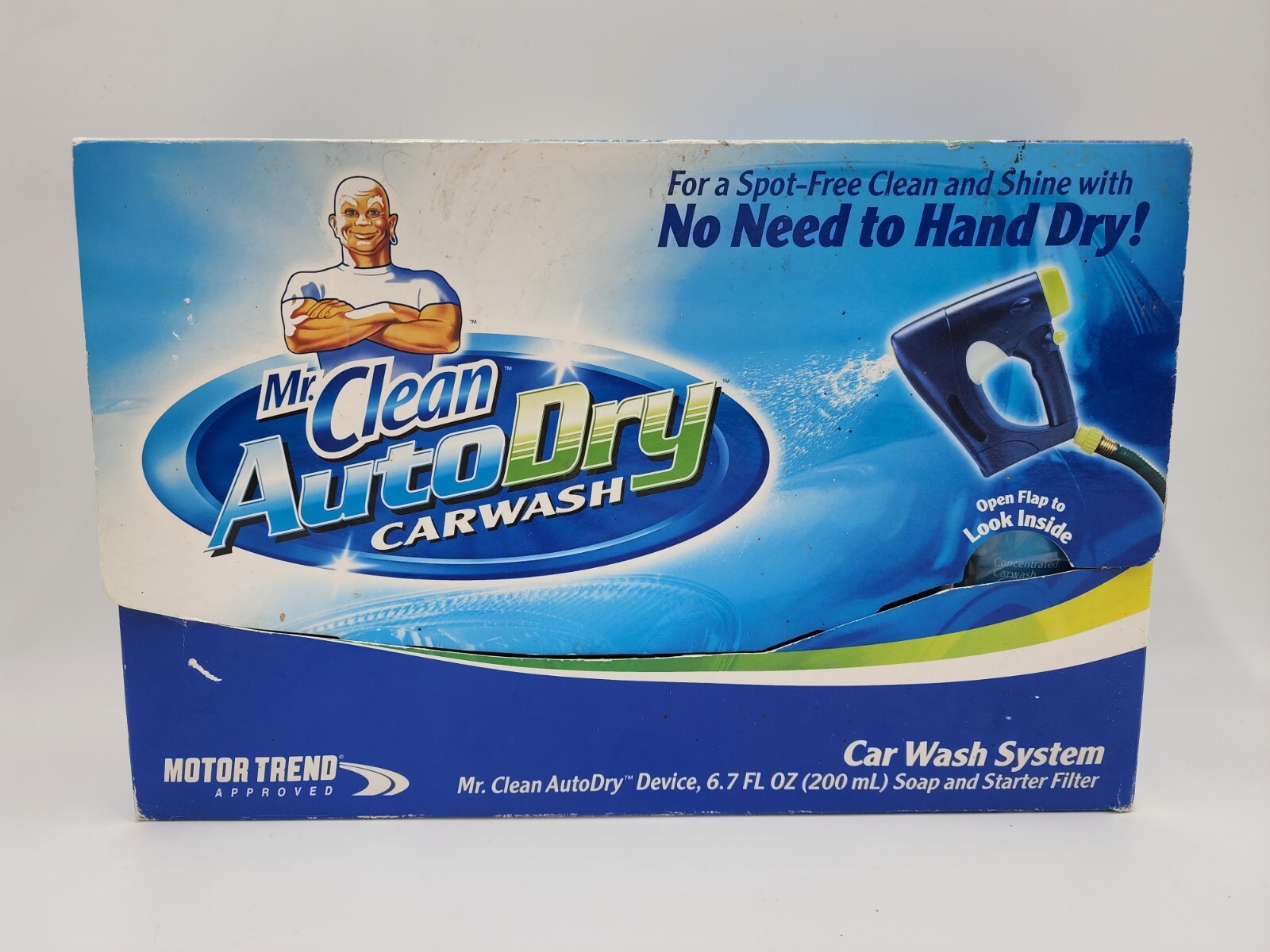 New Mr. Clean Auto Dry Carwash Device Soap & Starter Filter Car Wash System