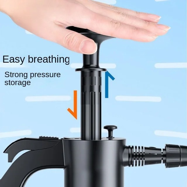 2L Hand Pump Foam Sprayer Snow Foam Cannon Car Wash Spray Bottle Nozzles