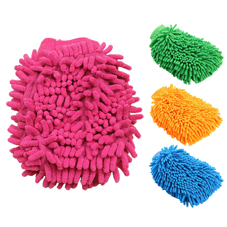 1Pc Chenille Automotive Cleaning Tool Car Wash Cleaning Cloth Soft Washing Glove
