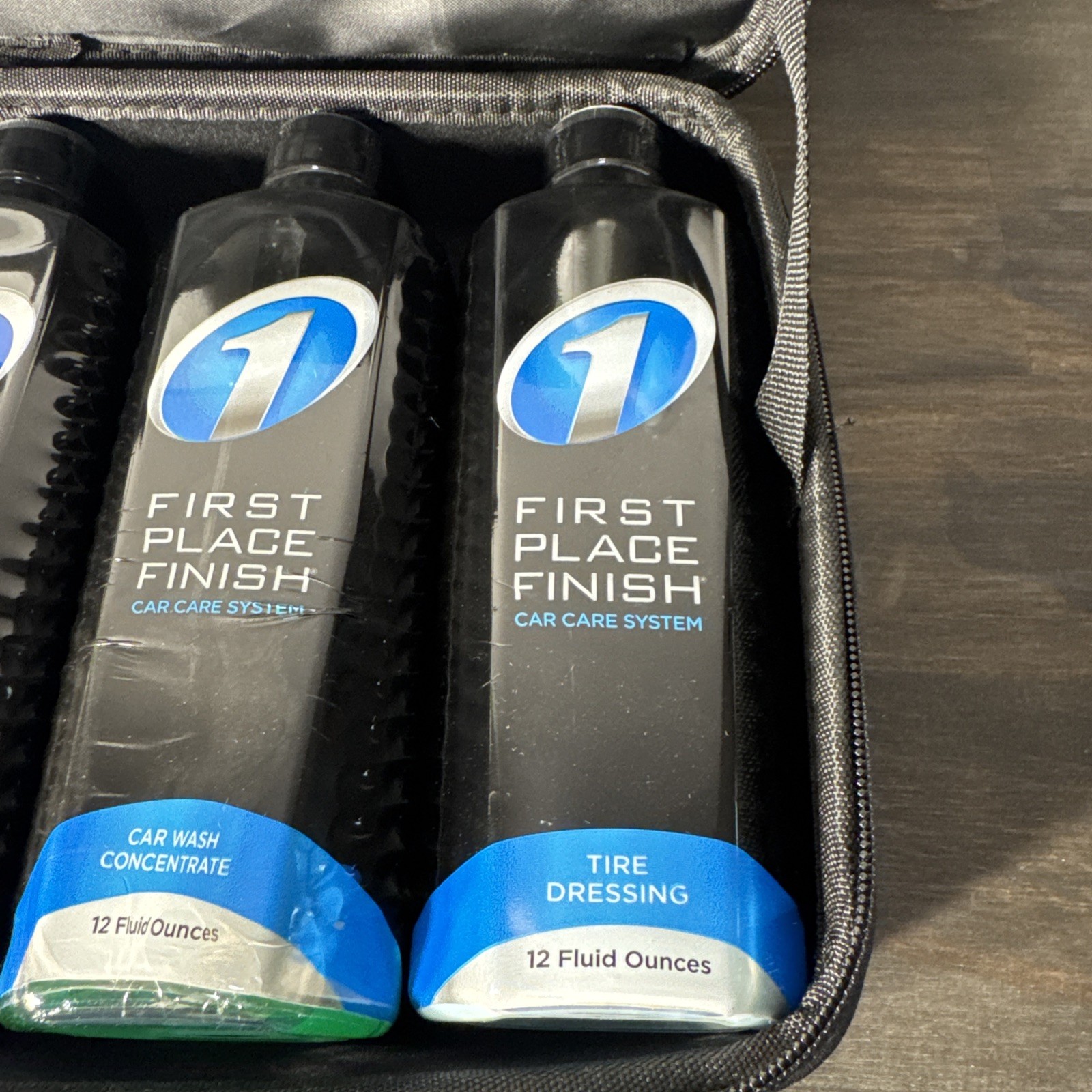 First Place Finish Car Care System Kit 5 12 oz. Bottle Set & Microfiber Cloth