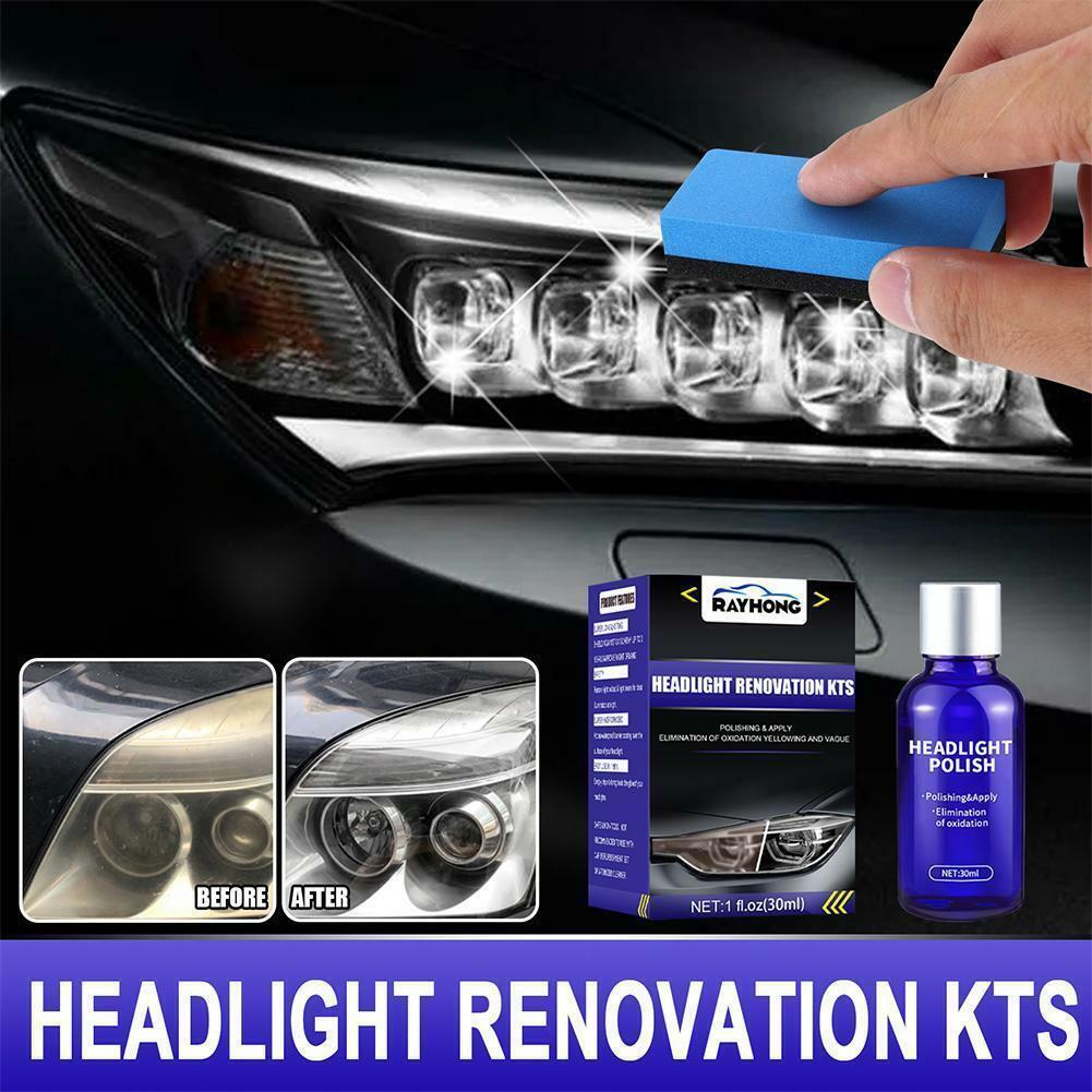 Car Headlight Lens Restoration Repair Kit Polish Cleaner Cleaning Tool New