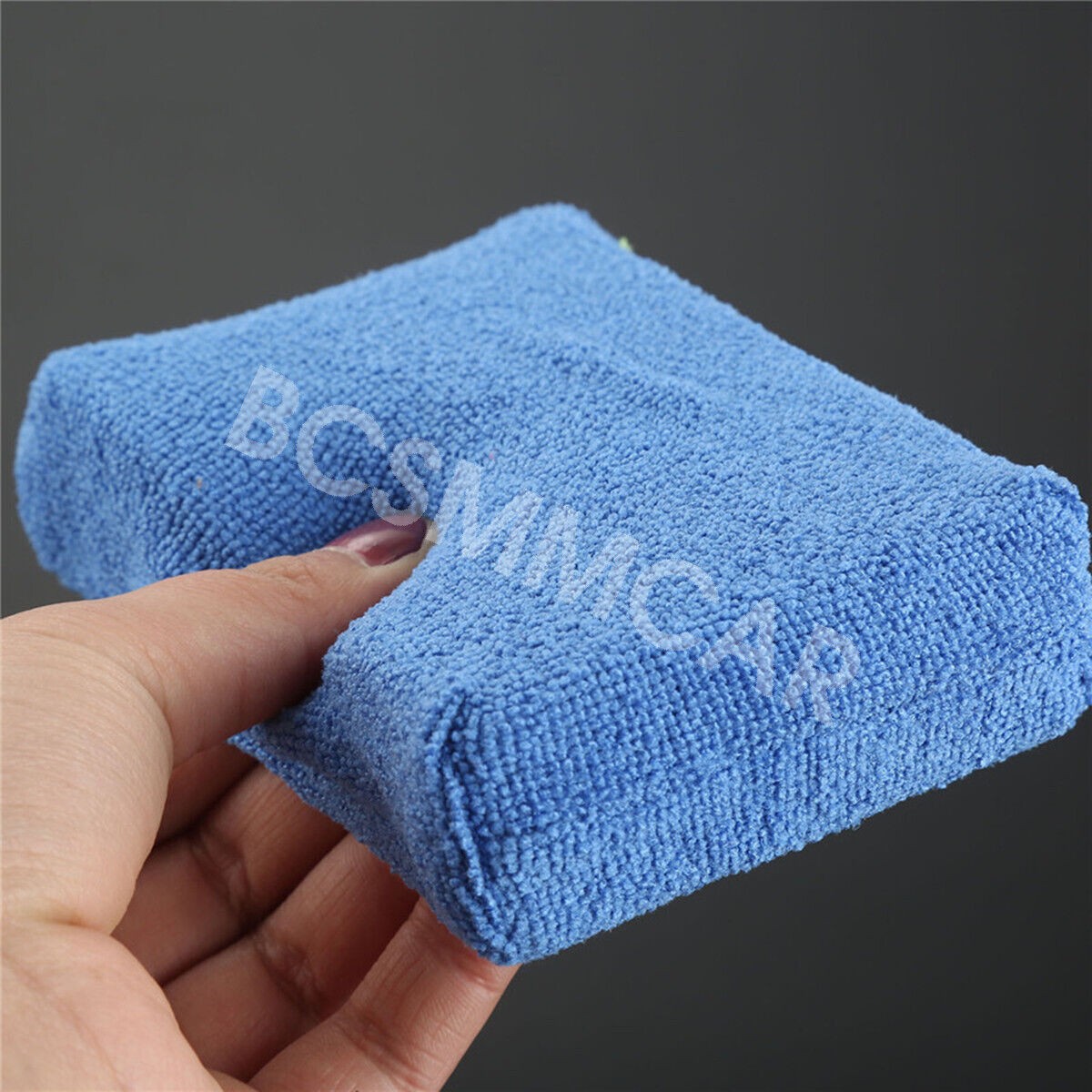 Microfiber Foam Sponge Applicator Pad Blue Car Wash Wax Polish Detailing Cleaner