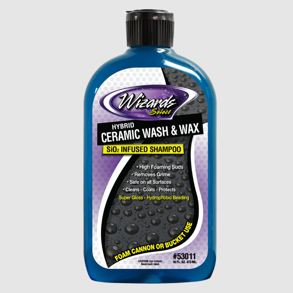 Wizards Select® Hybrid Ceramic Wash & Wax 16 oz Removes Grime Foaming WIZ53011