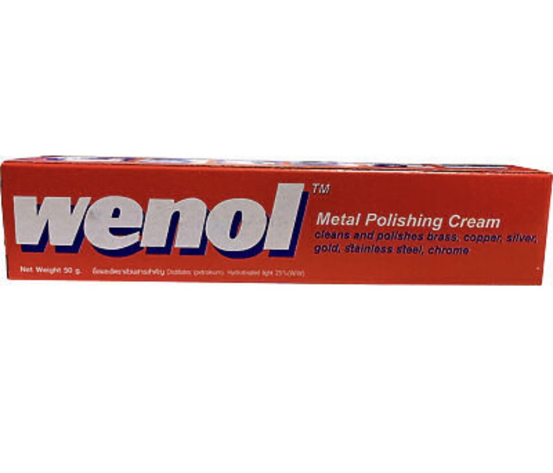 WENOL red – 50 grams -Metal Polish aluminum brass silver gold tin buffing paste