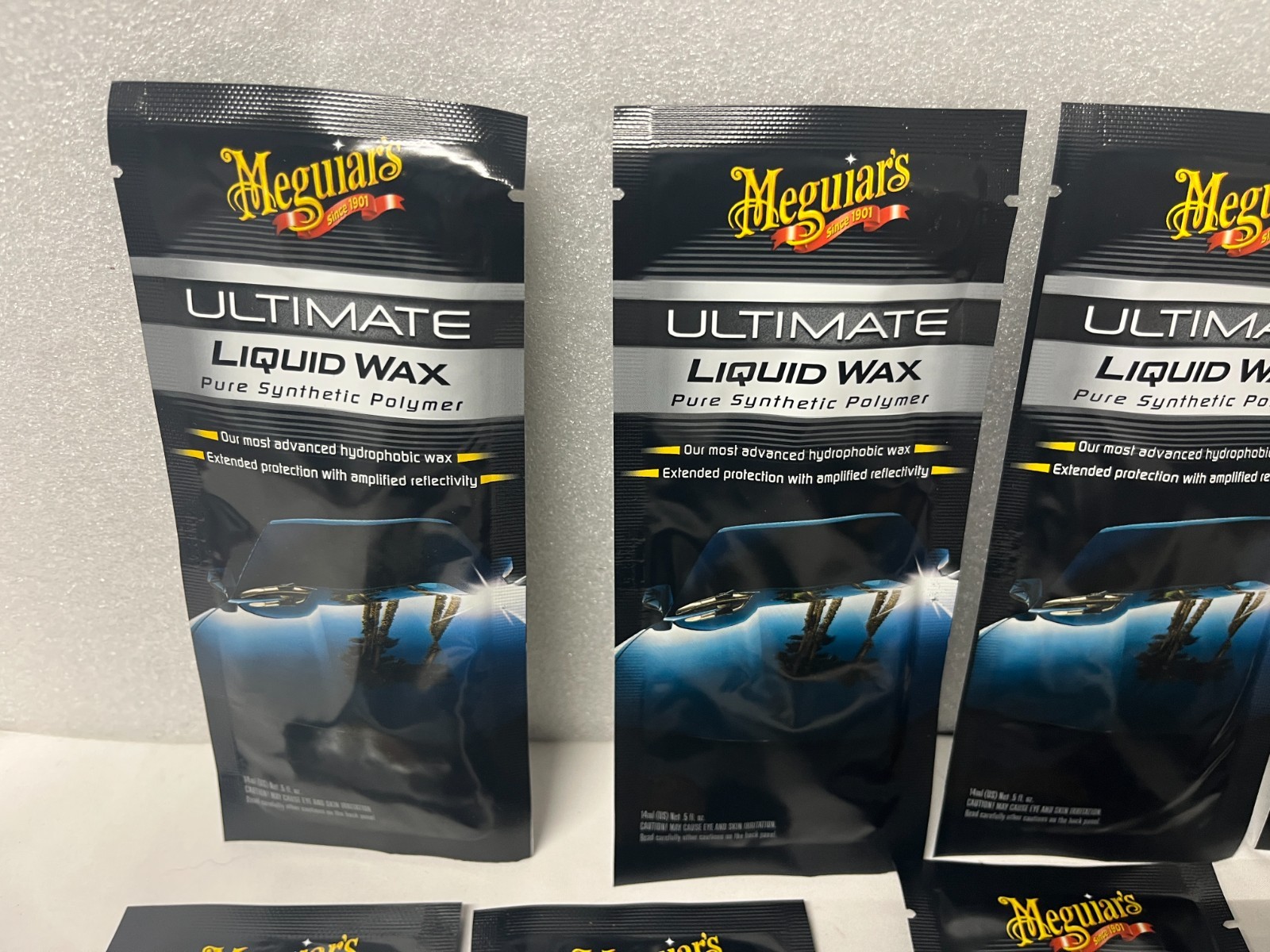 LOT OF 10 MEGUIAR’S CHEMIA SAMOCHODOWA G18216T ULTIMATE WAX SAMPLE 14ML