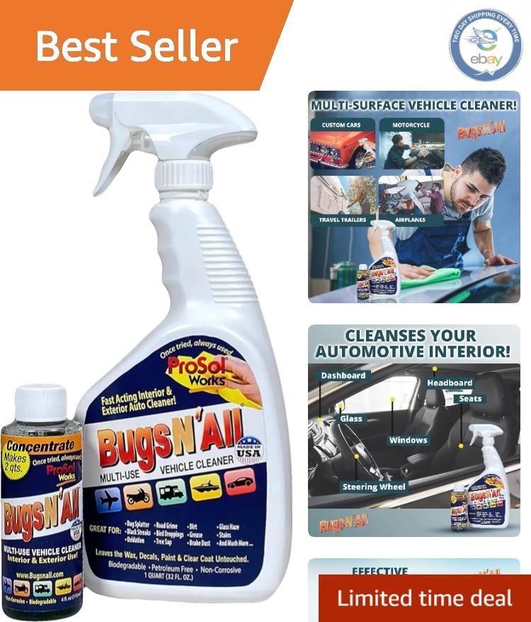 Professional-Grade 4 oz Car Degreaser & Bug Remover – Safe & Effective Solution
