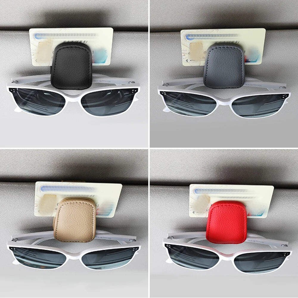 Universal Car Sunglasses Clip Card Ticket Holder Stand Fastener Pen Case Bracket