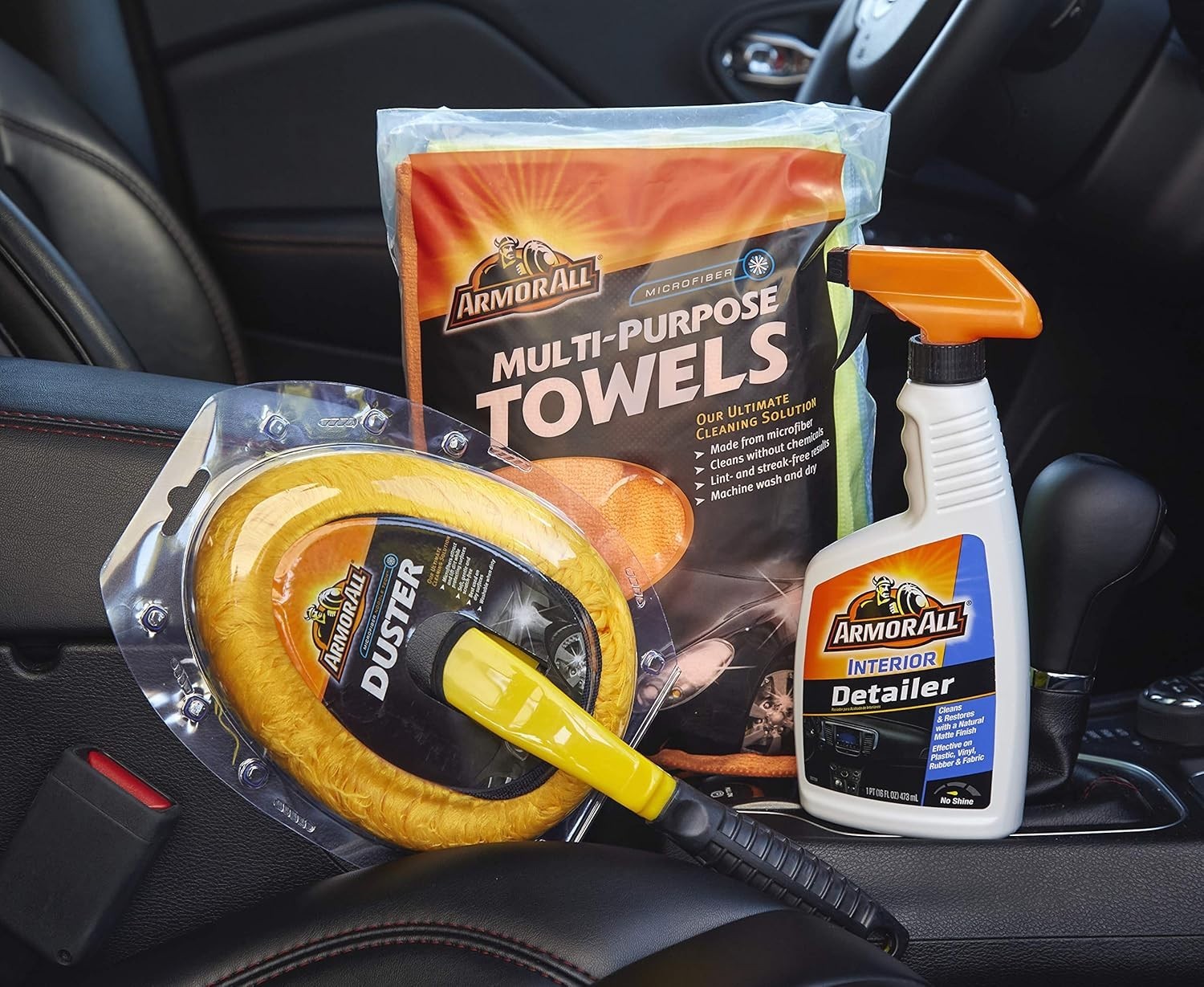 Ultimate Car Interior Cleaning Kit: Detailer Spray & Microfiber Towels, 16 Fl Oz